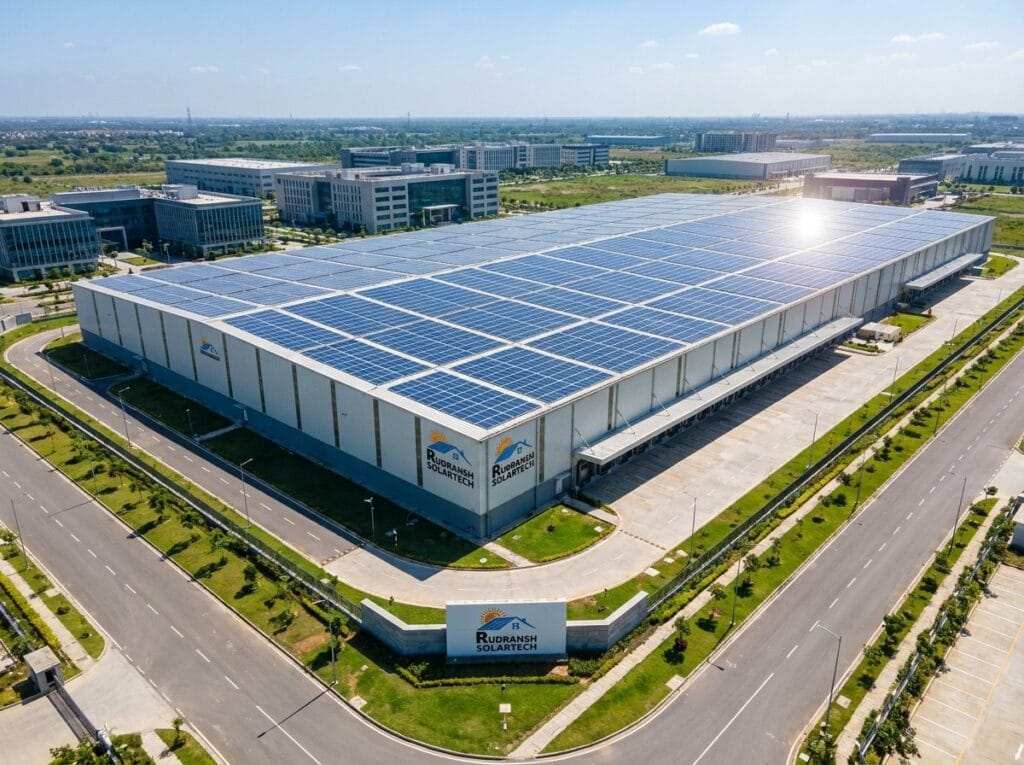 Industrial solar plant by a commercial solar company in Lucknow