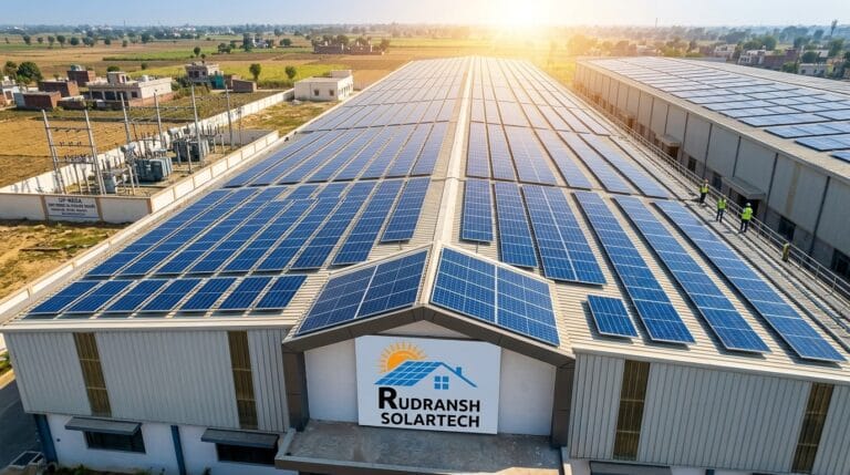 Industrial Rooftop Solar System Price in UP (2026): Costs, ROI & Subsidies