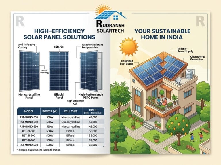 Verified UTL solar panel price list in Uttar Pradesh showing out-of-pocket costs with government subsidies.
